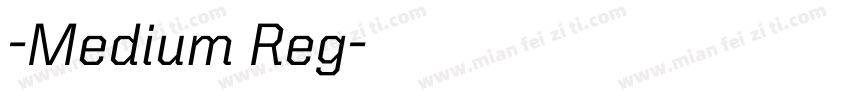 -Medium Reg字体转换